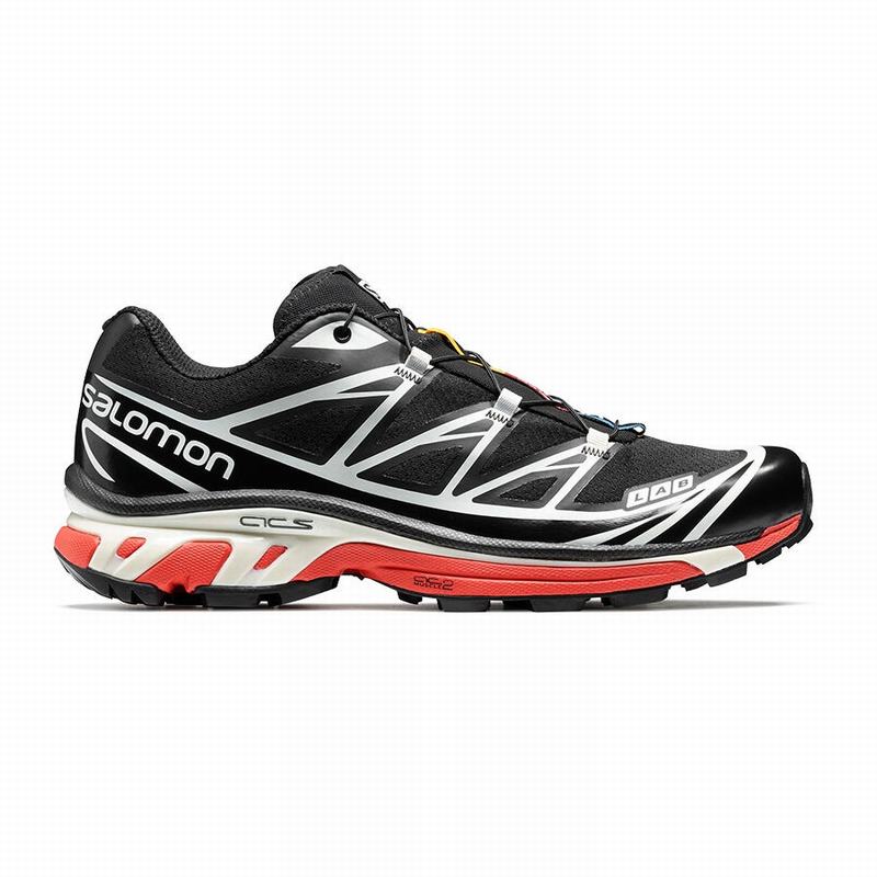 Zapatillas Trail Running Salomon Hombre Negras / Rojas - Salomon Argentina XT-6 ,640173-MTO